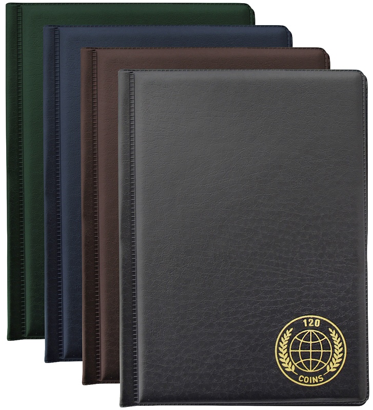 УЦЕНКА - Альбом для монет OfficeSpace 125*175, на 120 монет, 10 листов, ПВХ