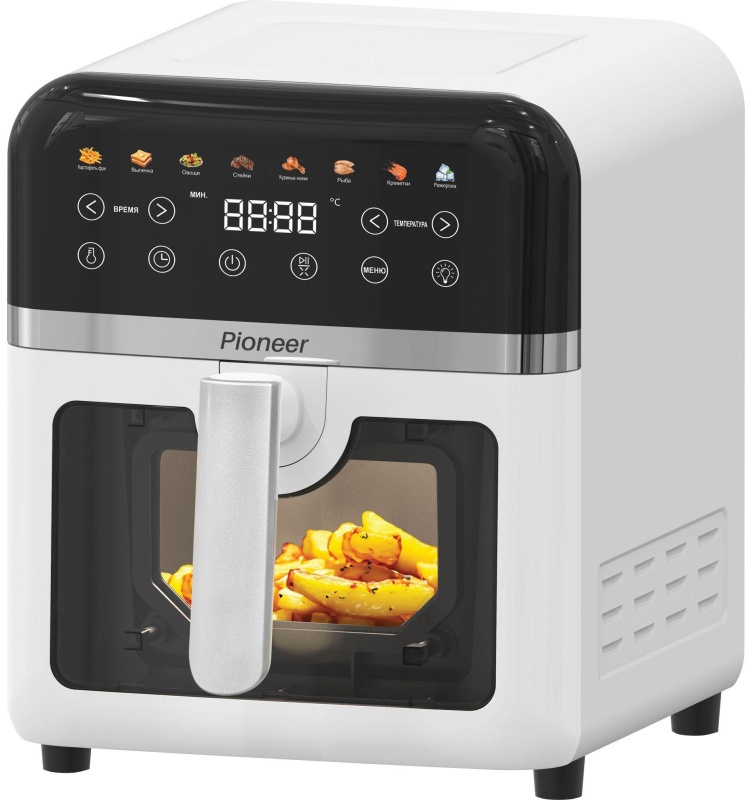 Аэрогриль Pioneer SM520D white, Мощность: 1850 Вт, объем: 8 л