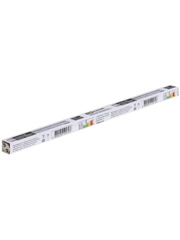 Лампа люминесцентная линейная двухцокольная ЛЛ-18Вт/765, T8/G13, 6500 К TDM