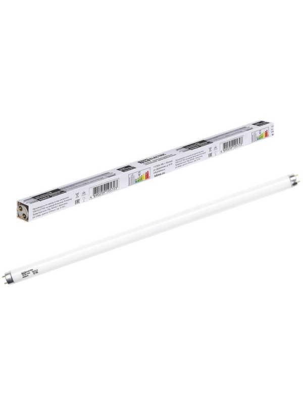 Лампа люминесцентная линейная двухцокольная ЛЛ-18Вт/765, T8/G13, 6500 К TDM
