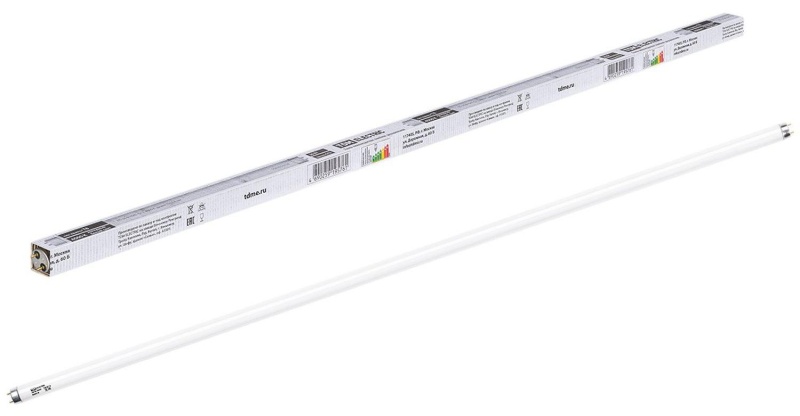 Лампа люминесцентная линейная двухцокольная ЛЛ-36Вт/640, T8/G13, 4000 К TDM