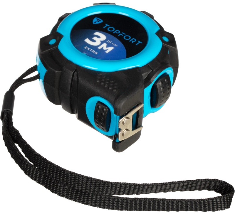 Рулетка 3мх16 мм с автостопом  TOPFORT Extra