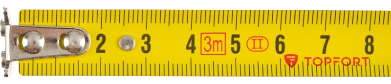 Рулетка 3мх16 мм с автостопом  TOPFORT Extra