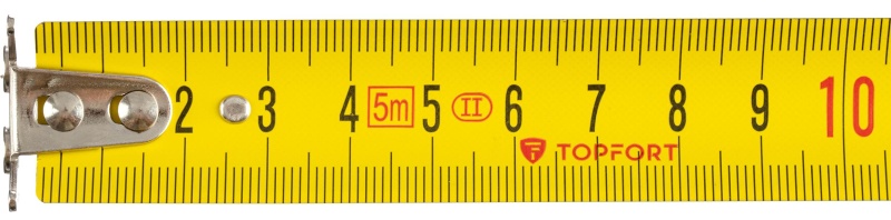 Рулетка 5мх25 мм с автостопом, TOPFORT Extra