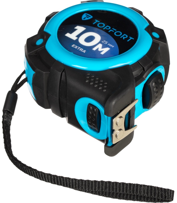 Рулетка 10мх25 мм с автостопом, TOPFORT Extra