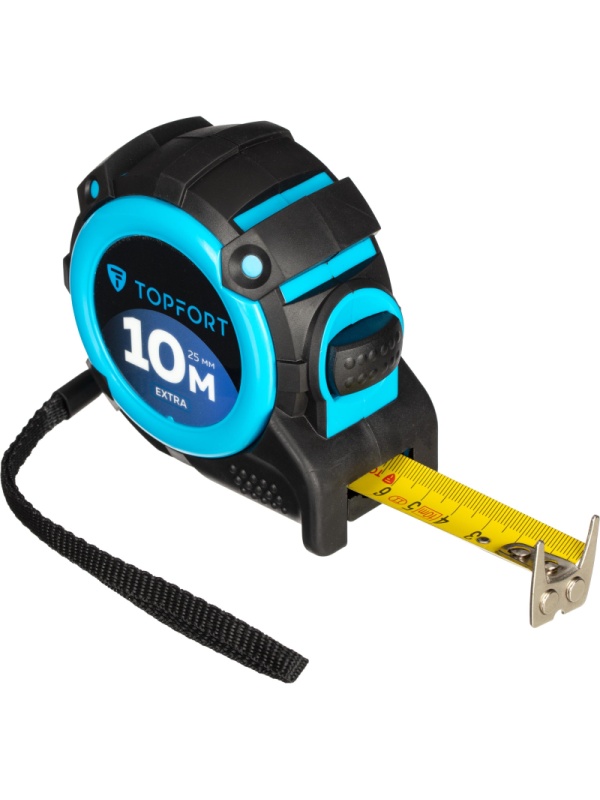 Рулетка 10мх25 мм с автостопом, TOPFORT Extra