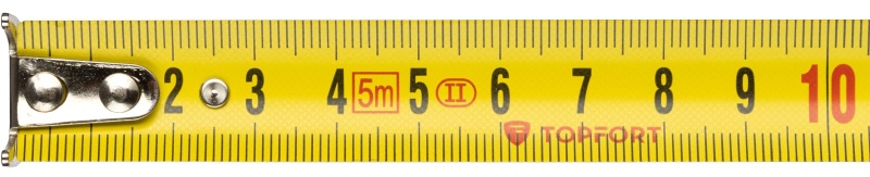 Рулетка 5мх19 мм с автостопом  TOPFORT Prof