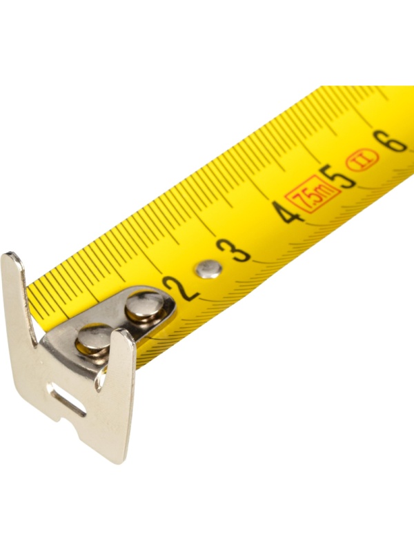 Рулетка 7,5мх25 мм с автостопом  TOPFORT Prof