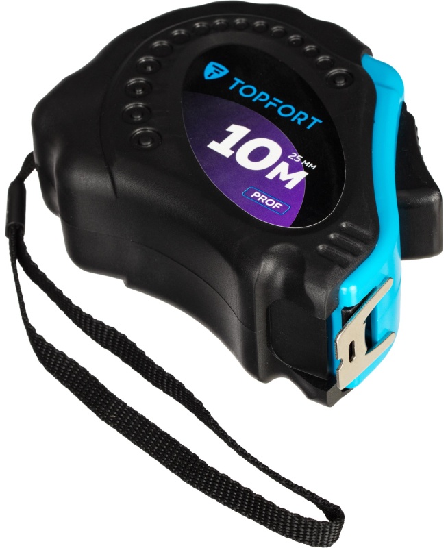 Рулетка 10мх25 мм с автостопом  TOPFORT Prof
