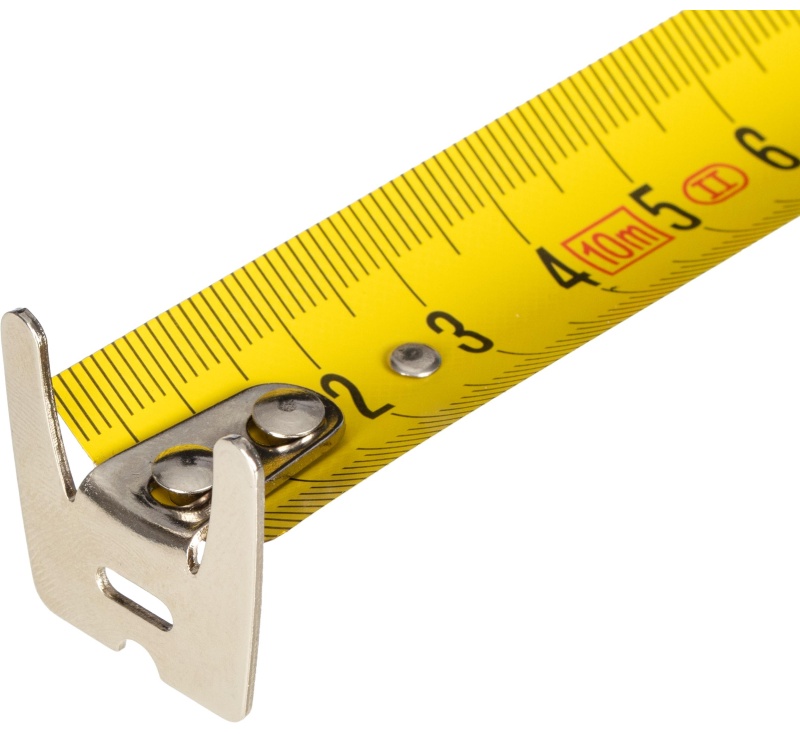 Рулетка 10мх25 мм с автостопом  TOPFORT Prof