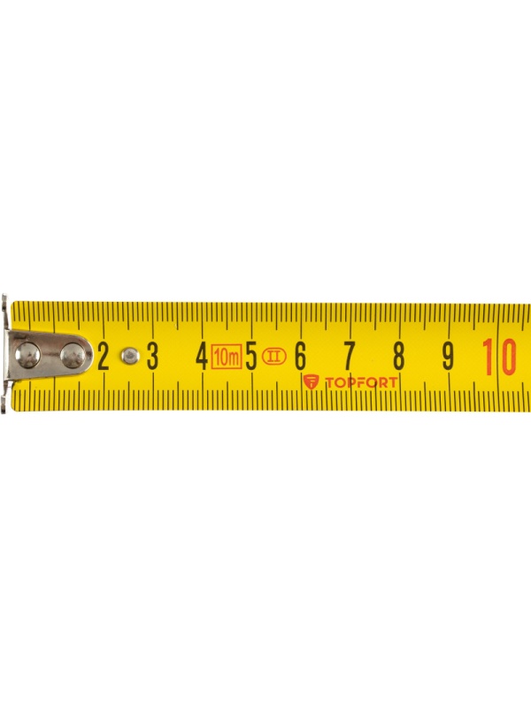 Рулетка 10мх25 мм с автостопом  TOPFORT Prof