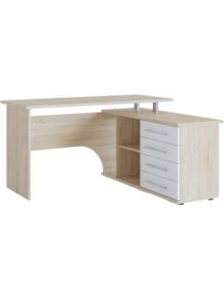Стол компьютерный Сокол КСТ-109П  Правый Дуб сонома/белый