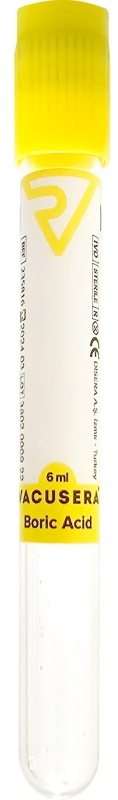 Вакуумные пробирки д/мочи Vacusera с борной к-той, 6 мл, 13x100, 100 шт/уп