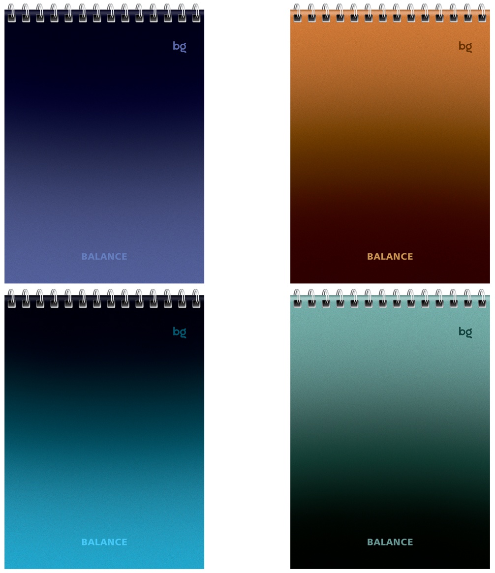 Блокнот А5 40л. на гребне BG 