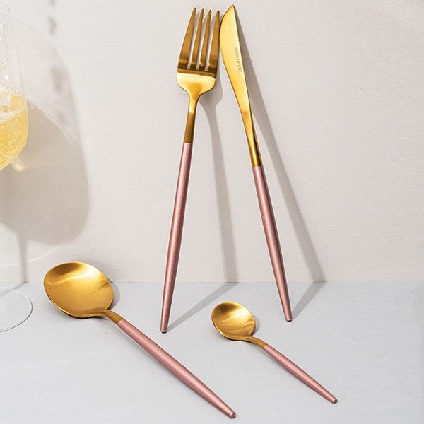 Чайная ложка «Стил Пинк Голд Мэтт» - 13 см.