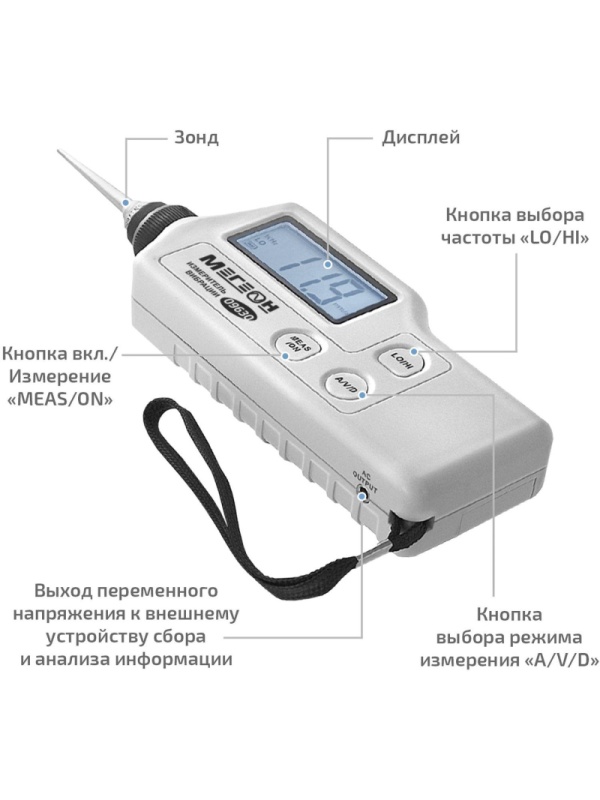 Виброметр измеритель вибрации МЕГЕОН 09630