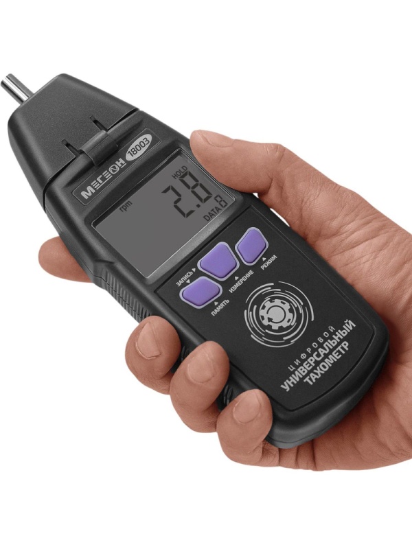 Фототахометр Контактный/Лазерный фототахометр МЕГЕОН 18003