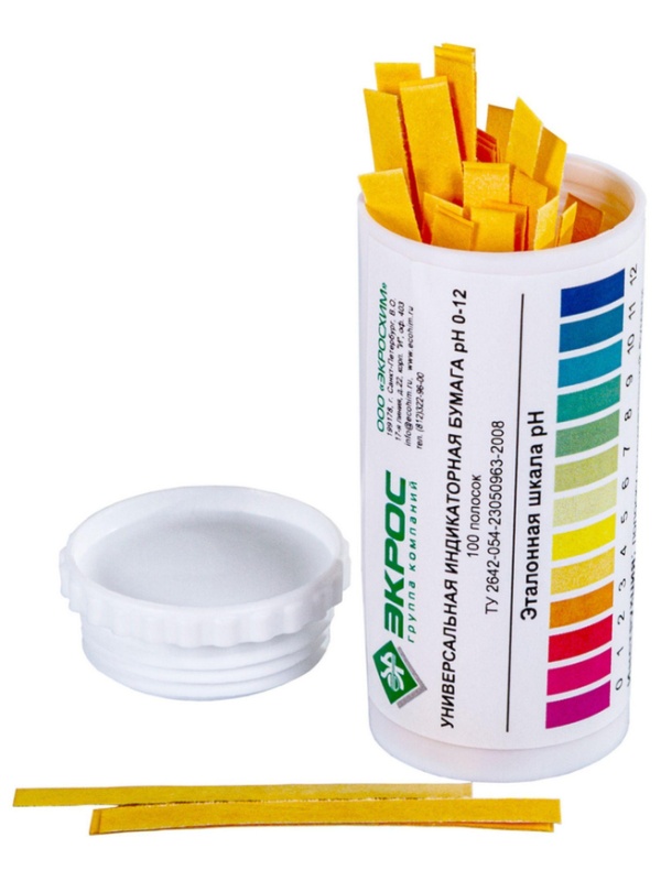 Индикатор бумага универсальная pH 0-12 (100шт) 10 туб/уп