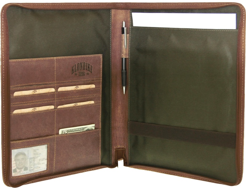 Папка для документов KLONDIKE Bruce нат кожа св-корич,33х22,5х2,5 KD1033-02