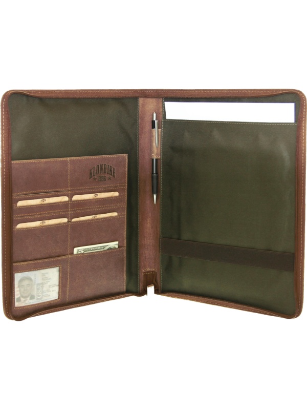 Папка для документов KLONDIKE Bruce нат кожа св-корич,33х22,5х2,5 KD1033-02
