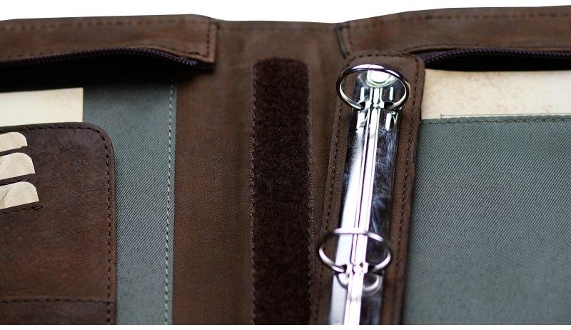 Сумка-папка д/док-в KLONDIKE Ben нат кожа тем-корич, 33х22,5х2,5 KD1036-03