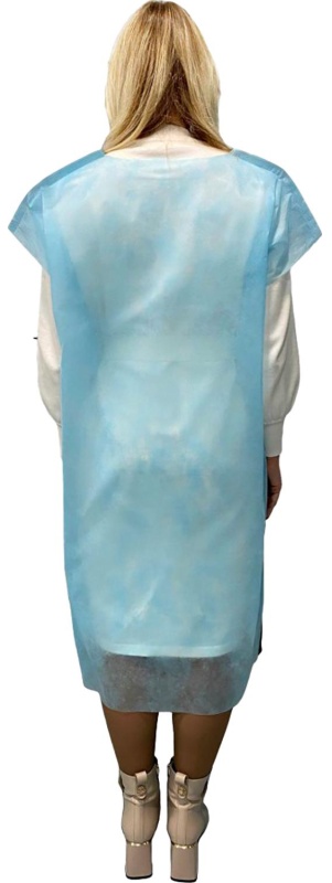 Рубашка н/с д/рожениц без рукава, голубой пл.42, 5 шт/уп