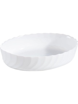 Белое овально блюдо «Смарт Кюзин»