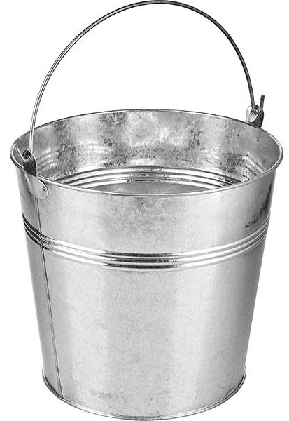 Цинковое ведро для картофеля фри (объем 250 мл.)