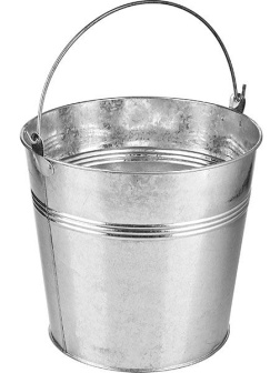 Цинковое ведро для картофеля фри (объем 250 мл.)