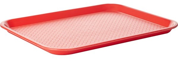 Красный прямоугольный поднос «Проотель» (45,7х35,6 см)