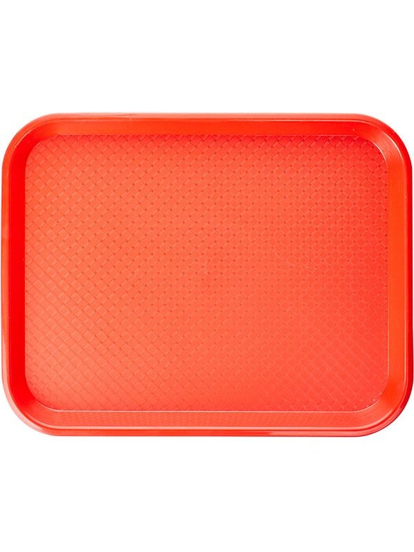 Красный прямоугольный поднос «Проотель» (45,7х35,6 см)