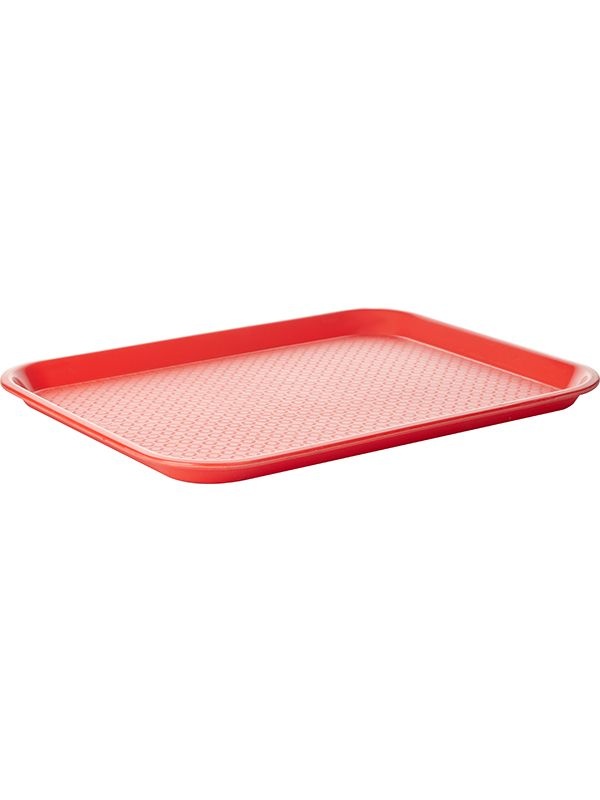 Красный прямоугольный поднос «Проотель» (45,7х35,6 см)