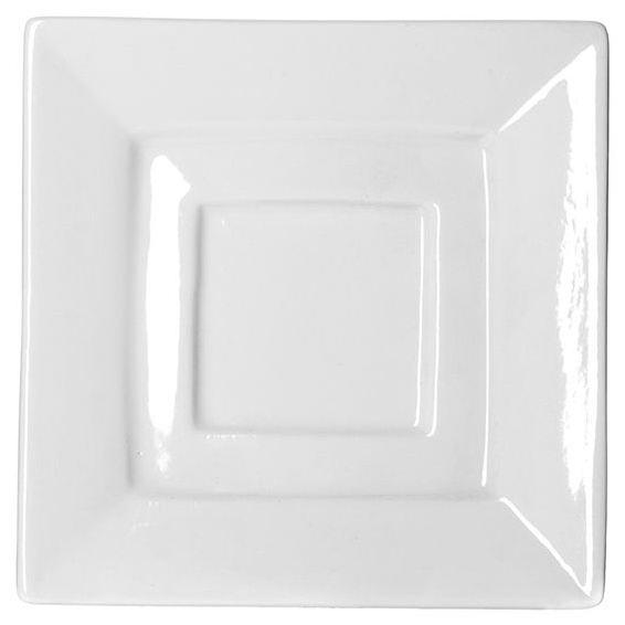Белое квадратное блюдце «Кунстверк»