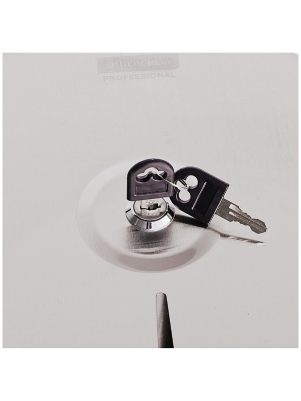 УЦЕНКА-Диспенсер для туалетной бумаги OfficeClean Professional, нержавеющая сталь