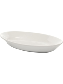 Селедочница «Кашуб-хел»;фарфор;,H=3,L=21,B=14см;белый