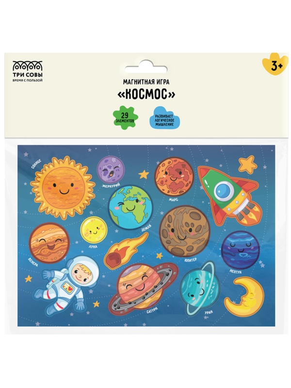 Игра развивающая на магнитах ТРИ СОВЫ 