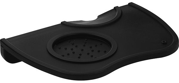 Черный силиконовый коврик для темпера (17,5х12 см)