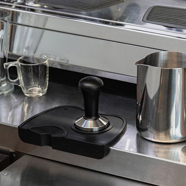 Черный силиконовый коврик для темпера (17,5х12 см)