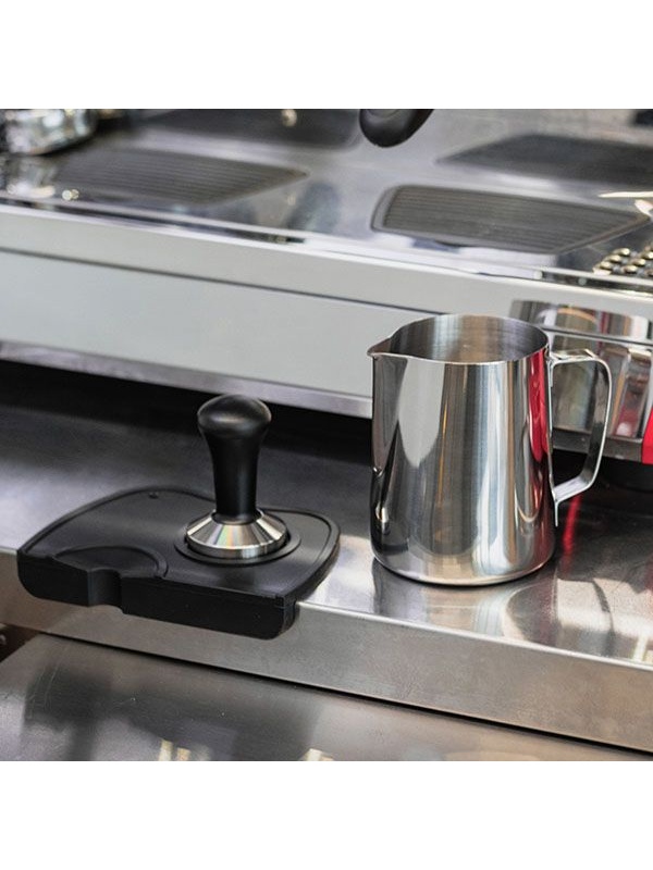 Черный силиконовый коврик для темпера (17,5х12 см)