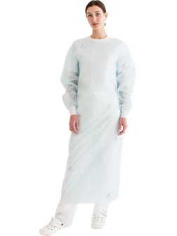 Халат С.хир. манжет лам - пл.42/40 - 140см гол р.56-58 (Мод.№4) (35упак)