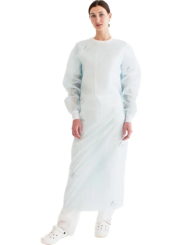 Халат С.хир. манжет лам - пл.42/40 - 140см гол р.56-58 (Мод.№4) (35упак)