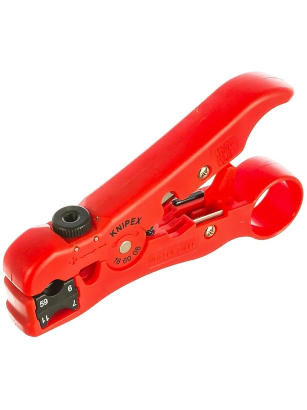 Стриппер для коаксиальных дата-кабелей, телефонных плоских кабелей,166006SB