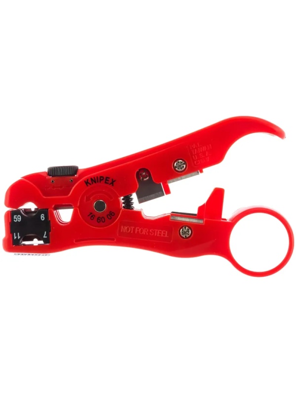 Стриппер для коаксиальных дата-кабелей, телефонных плоских кабелей,166006SB