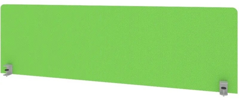 Экран Metal System Style ткан. д/стола Б.ТЭКР-4 1450х450х28 зеленый/мет.сер