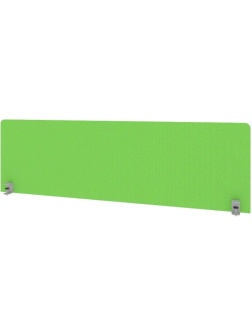 Экран Metal System Style ткан. д/стола Б.ТЭКР-4 1450х450х28 зеленый/мет.сер