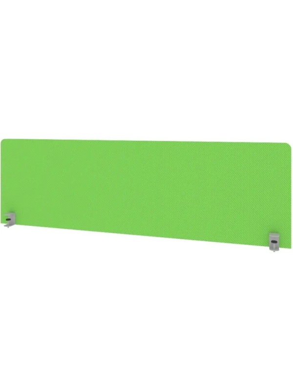 Экран Metal System Style ткан. д/стола Б.ТЭКР-4 1450х450х28 зеленый/мет.сер