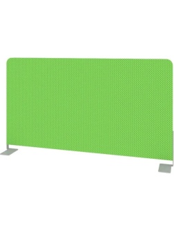 Экран Metal System Style ткан. боковой Б.ТЭКР-72 720х390х28 зеленый/мет.сер