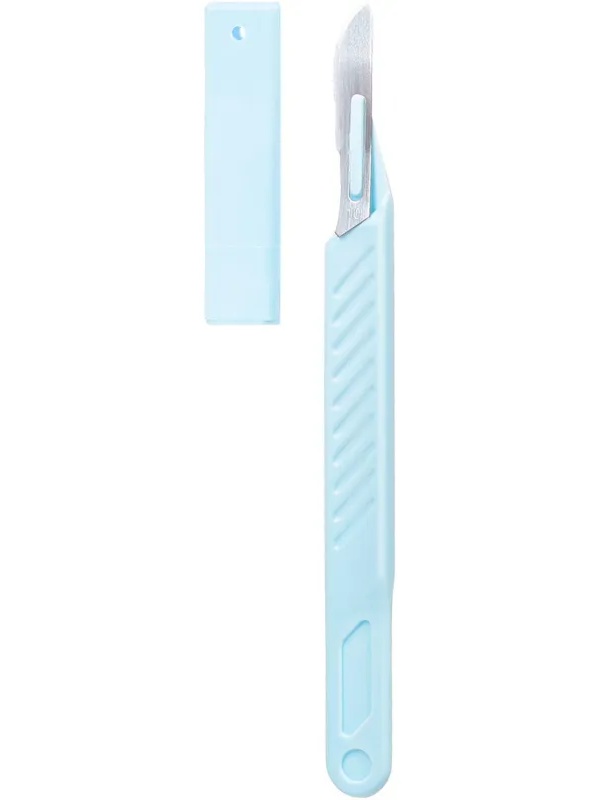 Скальпель хирург., однораз., р-10 КПИ, 10шт/уп