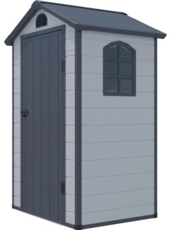 Сарай LS_ WOTEX Storage-01-2, серый, 134х104х204 мм