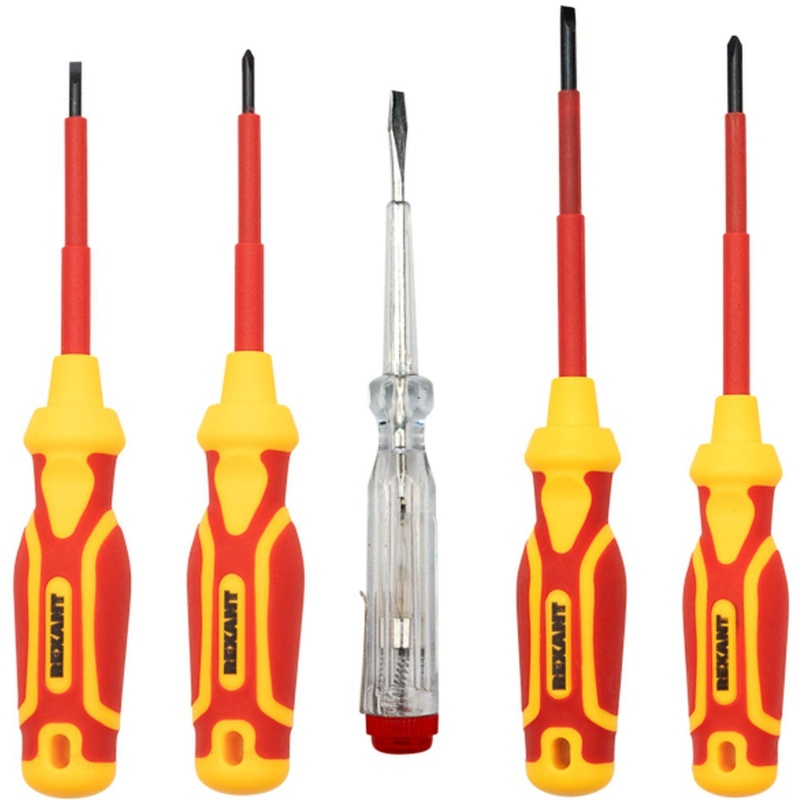 Набор инструмента диэлектрического RI-01, тканевый пенал, 7 предм, до 1000В